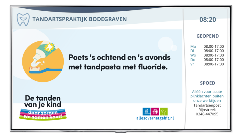 Zorgscherm Tandartsen